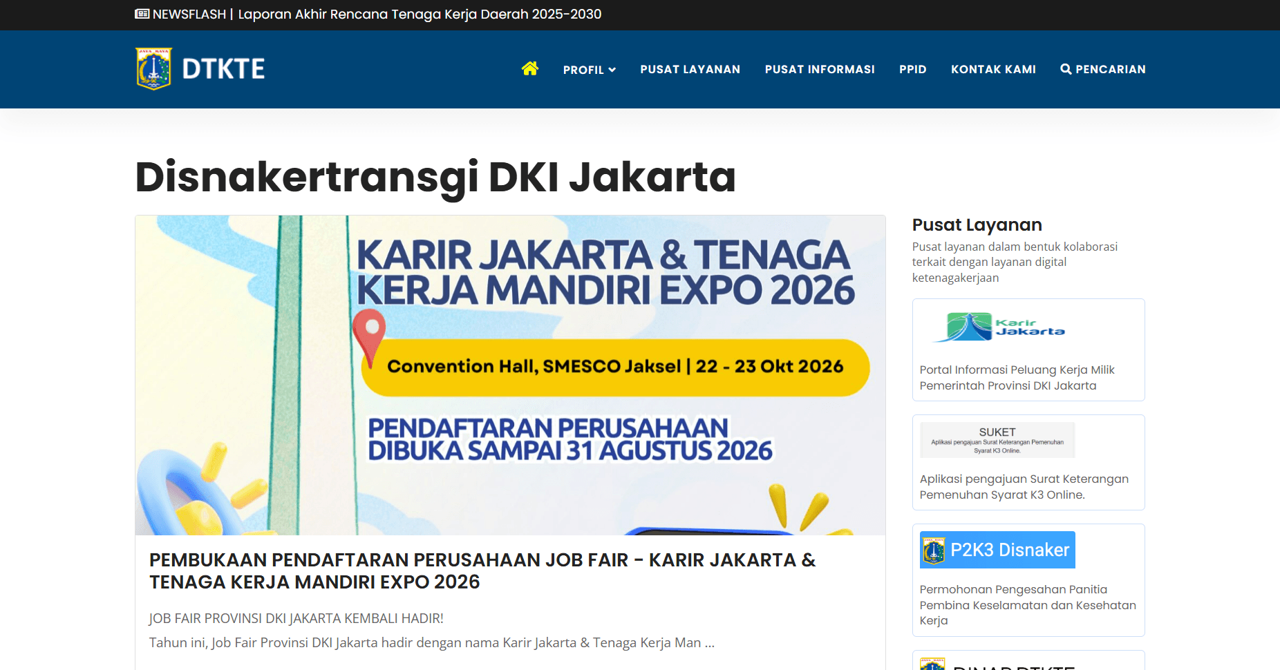 Website DTKTE DKI Jakarta