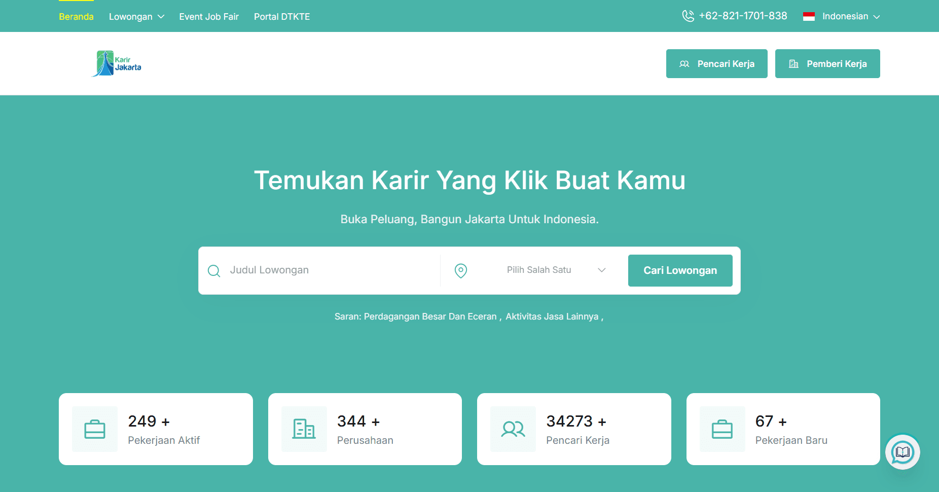 Karir Jakarta — DTKTE DKI Jakarta